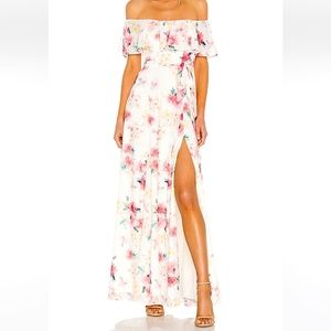 Yumi Kim Carmen Maxi Dress in Paradise Villa Ivory ,Size 2